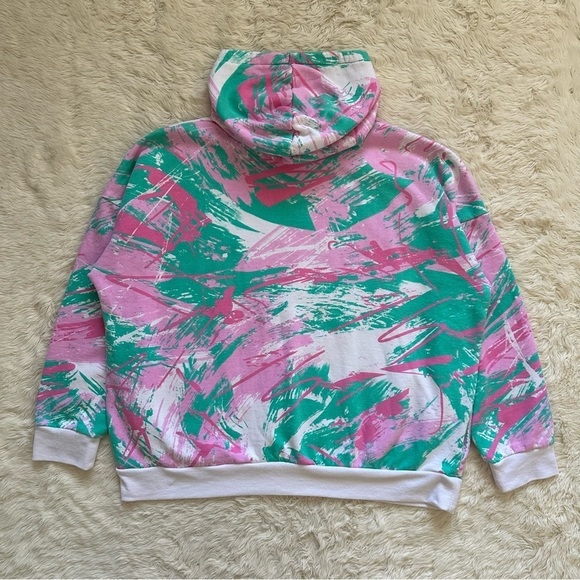 Disney Hoodie Monsters Inc Mike Wazowski Graffiti Long Sleeve Pullover Hooded XL - Picture 3 of 12